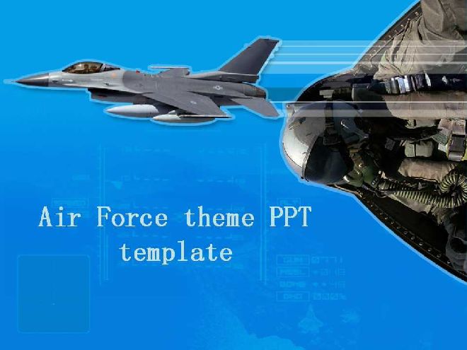 Air Force theme PPT template