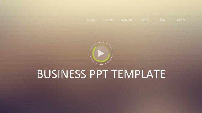 Art beautiful business PowerPoint template