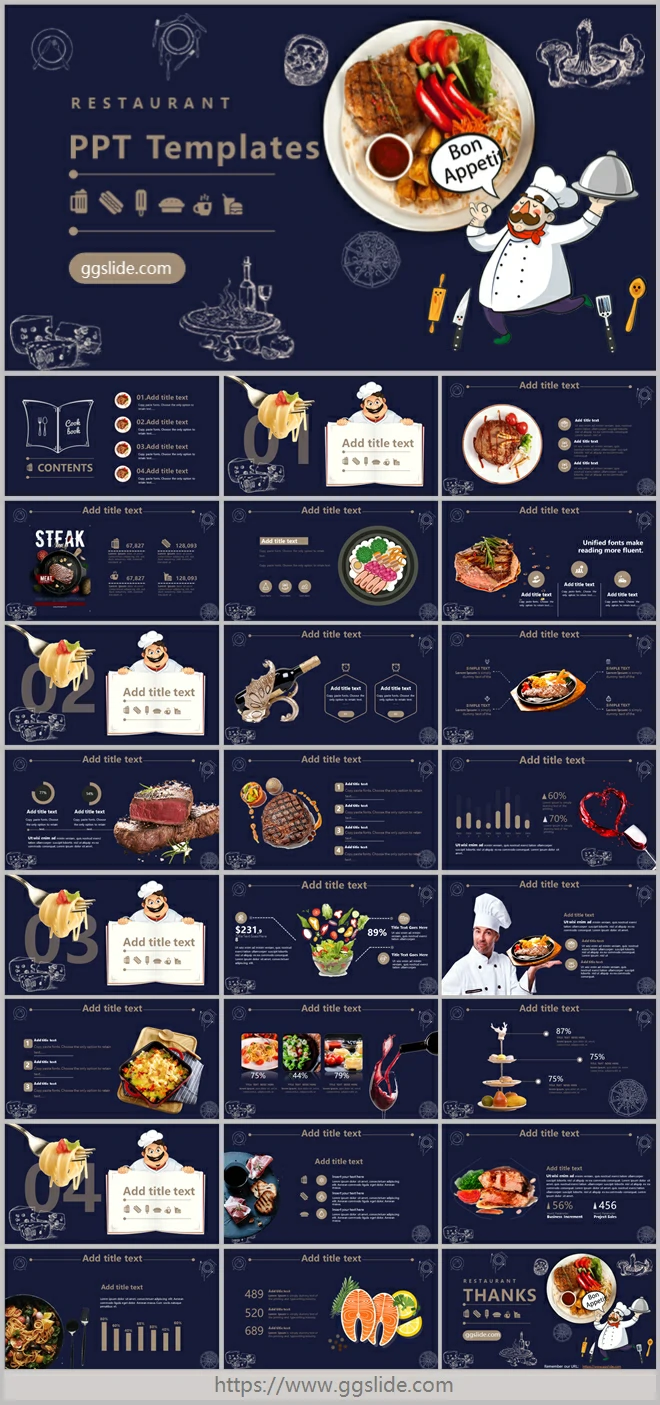 Catering Theme PowerPoint Templates