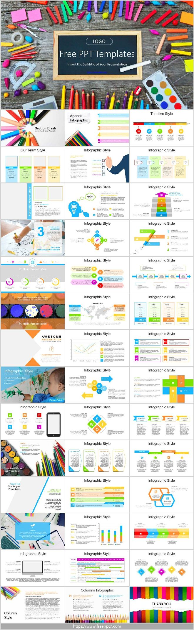 Children's Art Creative PowerPoint Templates