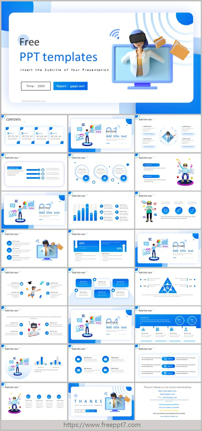 Creative 3D Style Business PowerPoint Templates