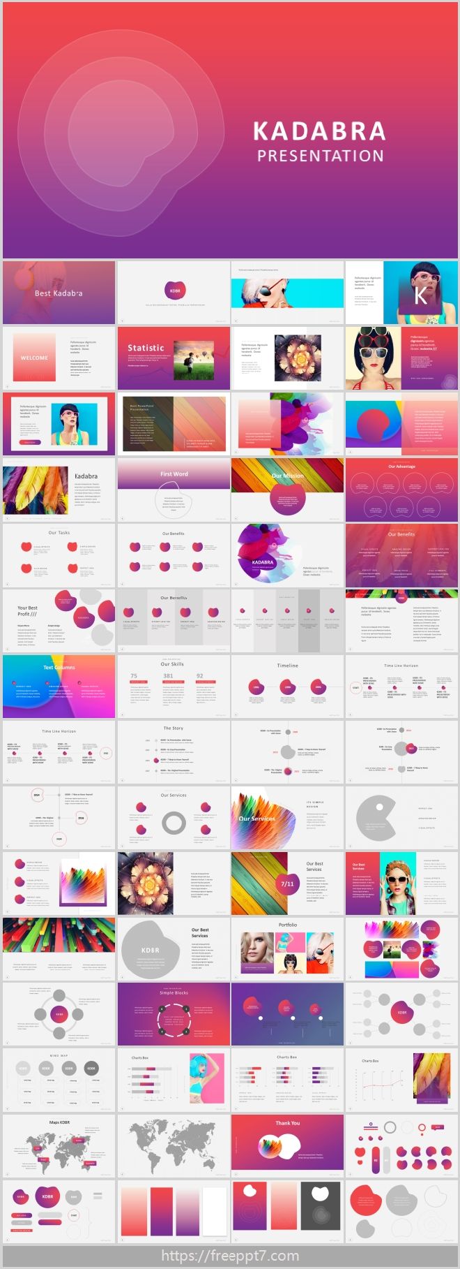 Fashion Gradient Style PowerPoint Template（best！）