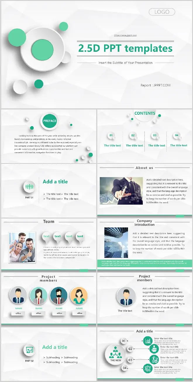 Green Micro Stereo PowerPoint Templates