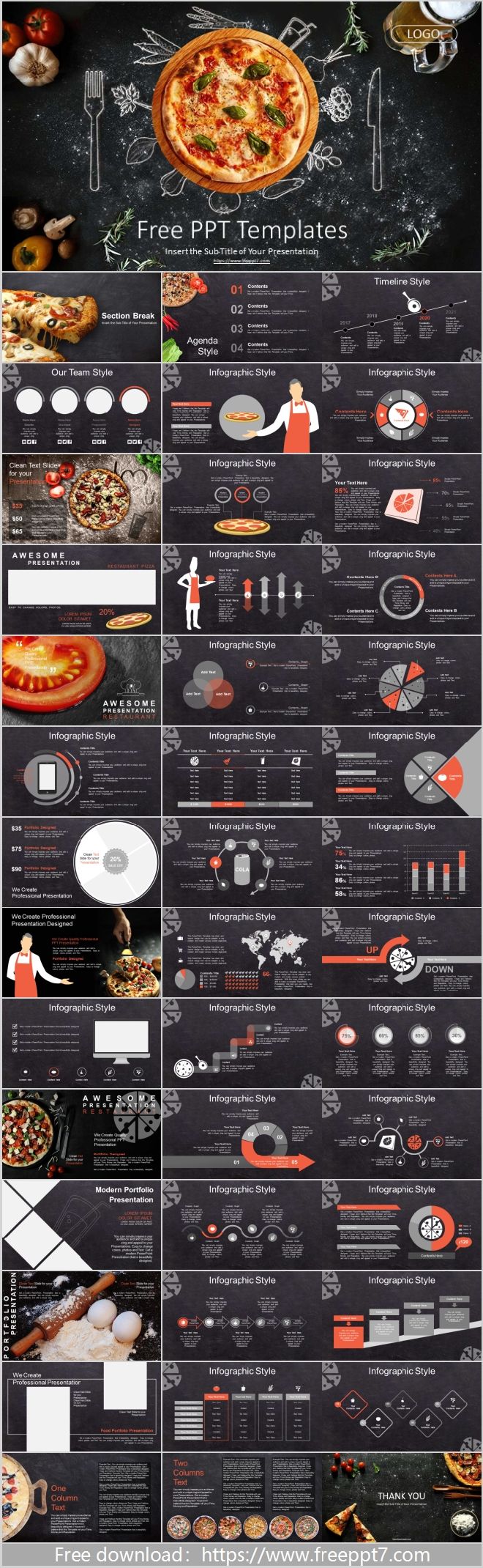 Pizza Business PowerPoint Templates