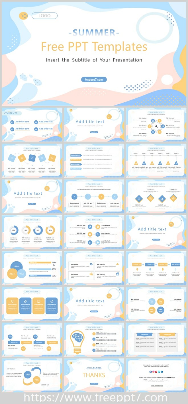 So Beautiful! Artistic and Fresh PowerPoint Templates