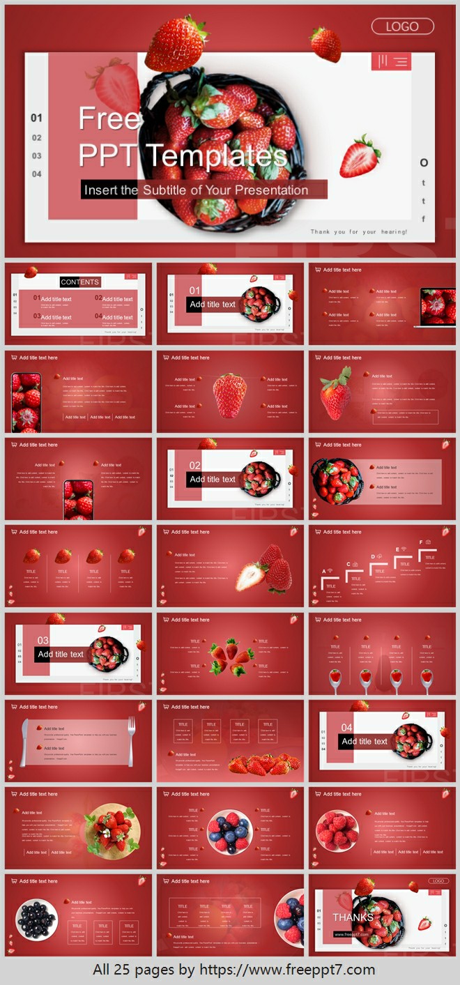 So Nice！Food Marketing PowerPoint Template！