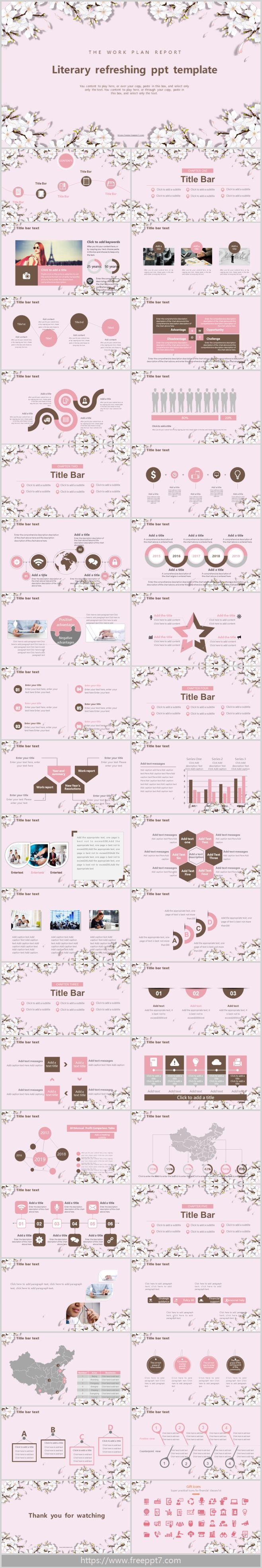 Work plan business report PowerPoint templates